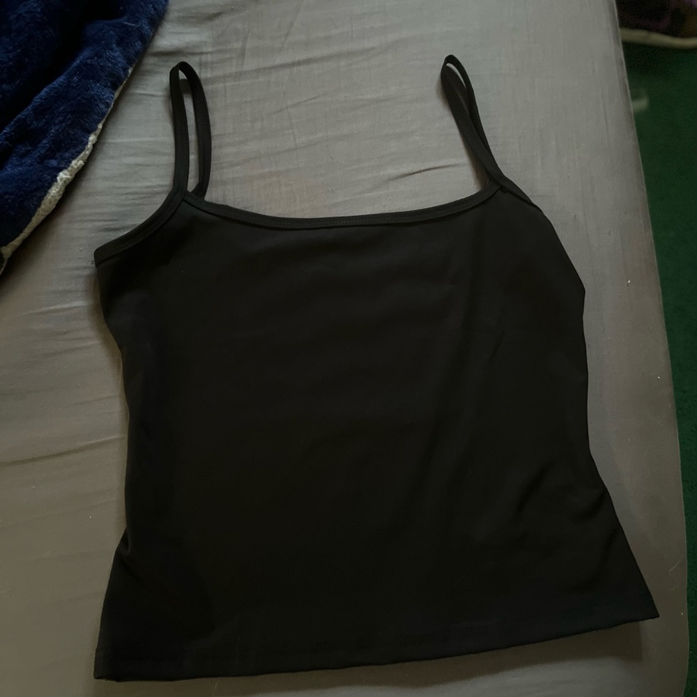 Black Spaghetti Strap Tank Top